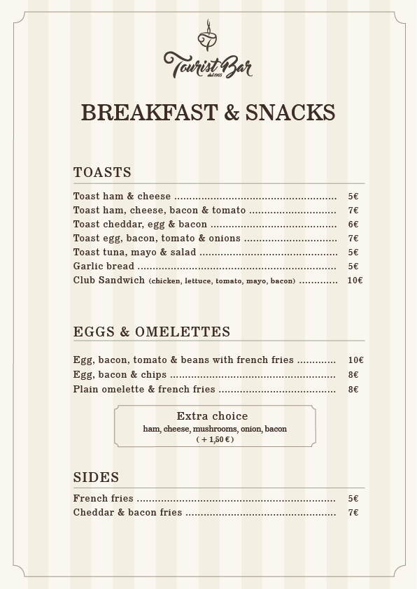 Breakfast & Snacks